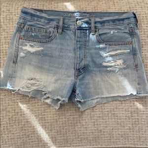 AEO Like New Denim Shorts Lighter Wash